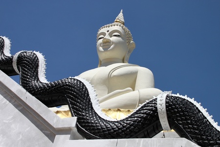 Buddha image - Phra Mongkol Muni Sri Nachuak, Mahasarakham, Thailand.の写真素材