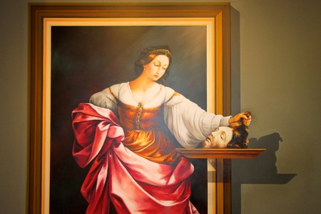 TRICK EYE MUSEUM, CENTRAL SEOUL, KOREA - NOVEMBER 28 : One of abstract pictures exhibited in trick eye museum on November 28, 2011 at Central Seoul, Korea.のeditorial素材