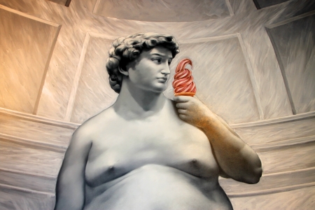 TRICK EYE MUSEUM, CENTRAL SEOUL, KOREA - NOVEMBER 28 : One of abstract pictures exhibited in trick eye museum on November 28, 2011 at Central Seoul, Korea.のeditorial素材