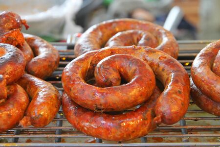 Sai Aou - Northern Thai style grilled sausageの写真素材
