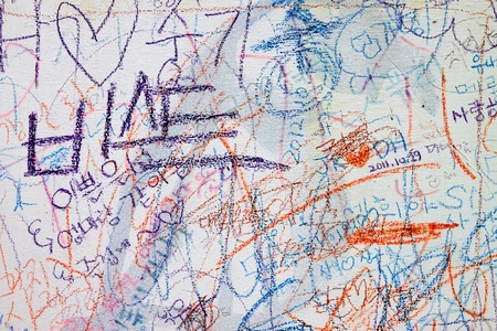 Writting board on November 26, 2011 in Nami island, Naminara Republic, Korea