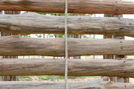 climbing rope for scout practice in Thailandの写真素材
