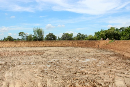 reservoir development of public project in rural Thailand