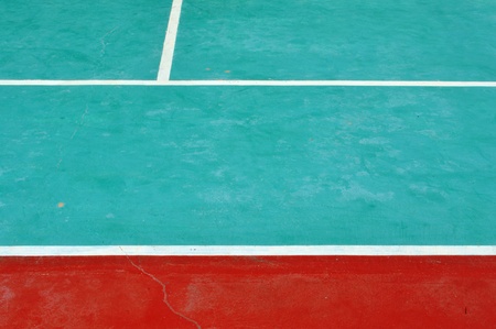old concrete tennis courtの写真素材
