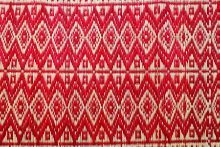 handmade woven dried sedge mat の写真素材