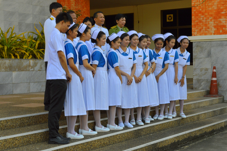 MAHASARAKHAM - DECEMBER 5   People take photograph in celebration of the kingのeditorial素材