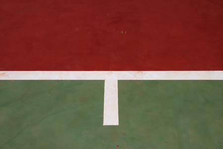 old concrete futsal court in public areaの写真素材