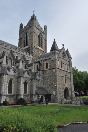 the san patrick cathedral in dublinの写真素材