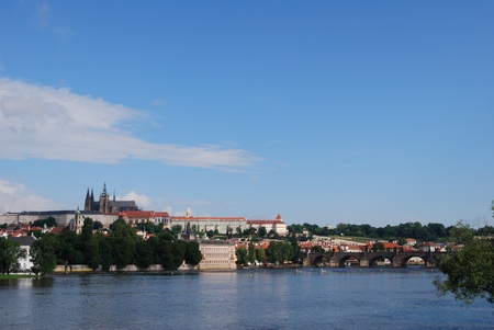 prague,capital of czech repulic, with its palaces, bridges and castlesの写真素材
