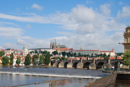 prague,capital of czech repulic, with its palaces, bridges and castles