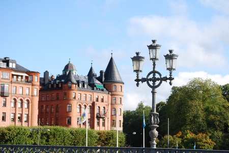 stockholm, capital of sweden, with its monuments, palace and castleの写真素材