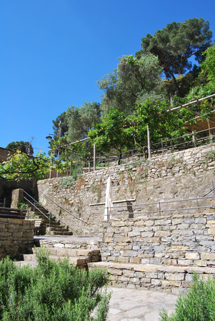 Camogli and Portofino promontoryの写真素材