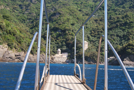 Camogli and Portofino promontoryの写真素材