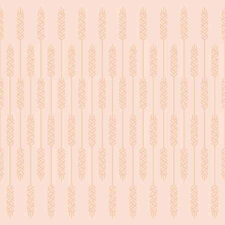 Wheat seamless pattern. For bakery and craft beer label designのイラスト素材