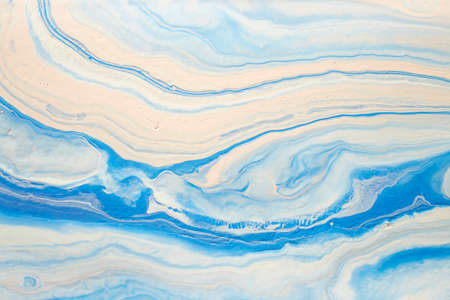 Blue and pink colors abstract hand painted fluid art texture. Close-up creative background for your...