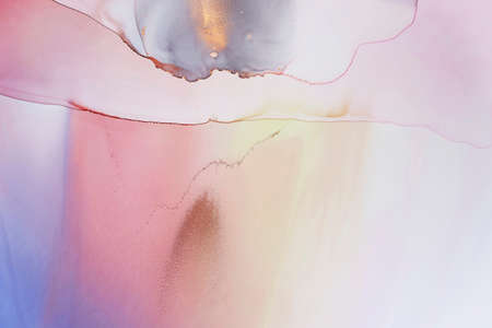 Abstract hand painted alcohol ink texture. Summer rain. Creative background for your designの写真素材