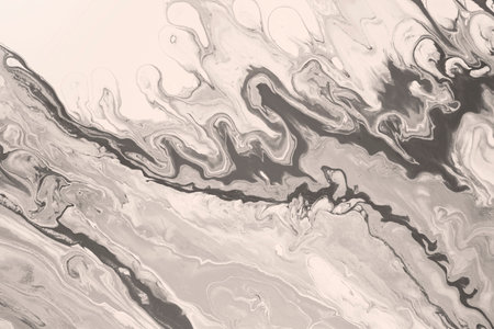 Abstract hand painted fluid art texture. Sepia monochrome color. Creative background for your design