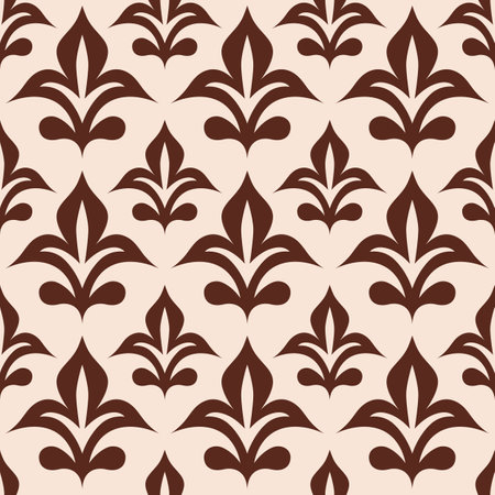 Seamless pattern for background and home textile design. vector illustration. Decorative elements in medieval styleのイラスト素材