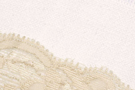 Lace and canvas backgroundの写真素材