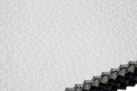 White, grey and black leather textureの写真素材
