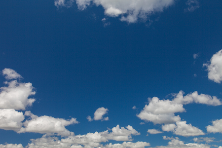Blue sky white cloudの写真素材