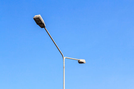 The lighting poles の写真素材
