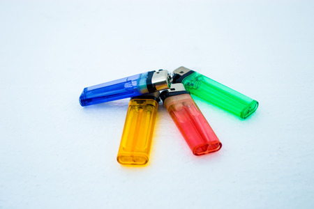 colorful lighterの写真素材