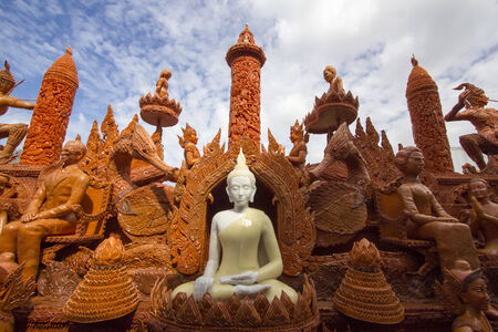 Korat candle festival 2014の写真素材