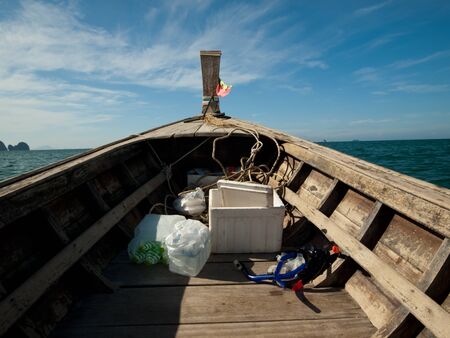 The boat and the sea の写真素材