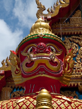 King of the giants, monsters and demons in the protection of Buddhism の写真素材