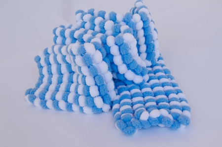 Wool scarf handmadeの写真素材
