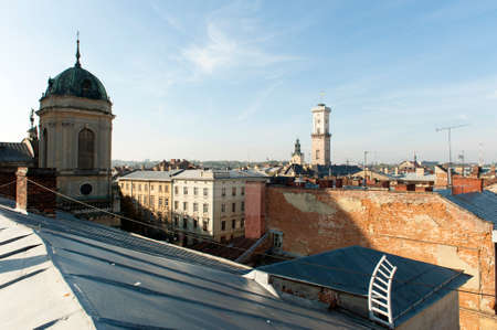 Roofs of Lvivの写真素材