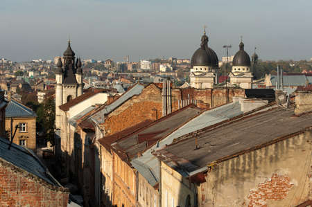 Roofs of Lvivの写真素材