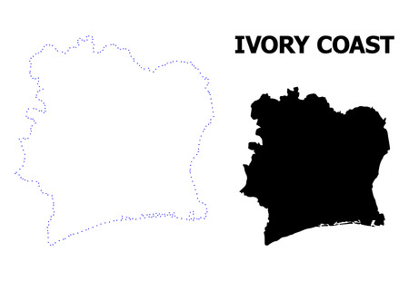 Vector of Vector contour Map of Ivory - ID:1-123967242 - Royalty Free ...