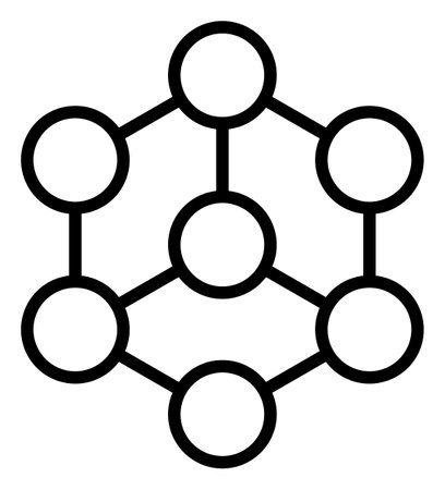 Blockchain icon with flat style. Isolated raster blockchain icon image on a white background.の写真素材