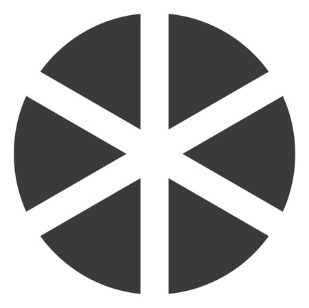 Pizza icon with flat style. Isolated vector pizza icon image on a white background.の写真素材