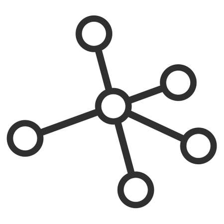 Links icon with flat style. Isolated vector links icon image on a white background.のイラスト素材