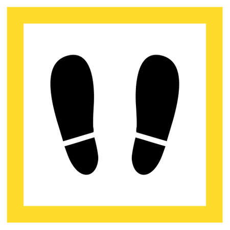 Stay here icon with flat style. Isolated vector stay here icon image on a white background.のイラスト素材