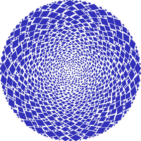 Rhombus icon curl spheric composition. Rhombus icons are grouped into cluster cycle design concept....