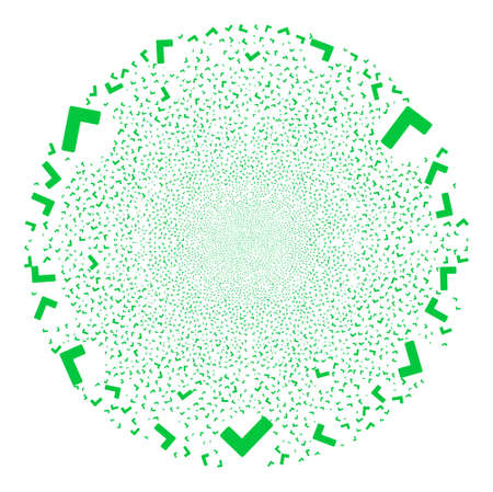 True burst spheric cluster. Object pattern is combined from random true pictograms as festive spheric cluster. Abstract spheric cluster collage created from true icons.のイラスト素材