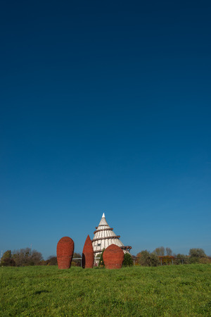Elbauenpark Millennium Tower of Science and Technology in Magdeburg, Germany, 2014のeditorial素材