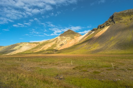 Icelandic colorful landscape on Iceland, summer, 2016の写真素材