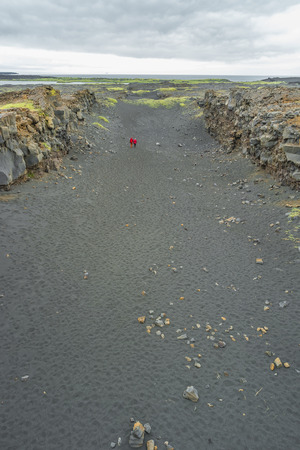 Place between two continents on Iceland, summer, 2016の写真素材