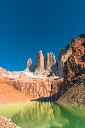 Peaks of Torres del Paine, National Park, Patagonia, Chileの写真素材