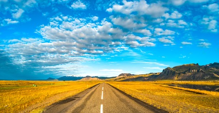 Icelandic colorful and wild landscape at summer time, Icelandの写真素材