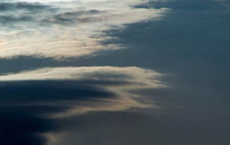 Storm clouds in dark sky
