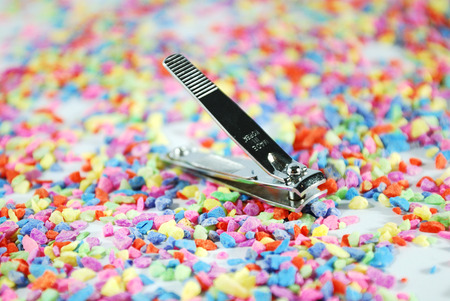 Finger nail clippingsの写真素材