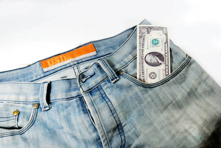 cash in your pocketの写真素材