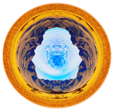 360 degree little planetの写真素材