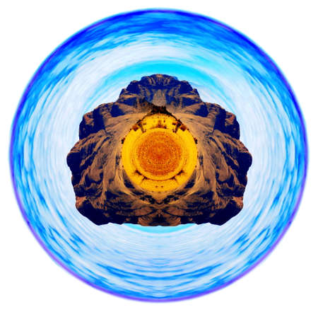 360 degree little planetの写真素材